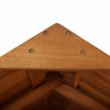 Vrtni barski stol s krovom 122 x 106 x 217 cm bagremovo drvo