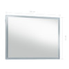 vidaXL Kupaonsko LED zidno ogledalo 100 x 60 cm