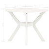 Bistro stol bijeli 70 x 70 x 72 cm plastični