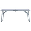 Sklopivi stol za kampiranje bijeli aluminijski 60 x 40 cm