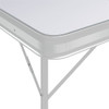 Sklopivi stol za kampiranje s 2 klupe aluminijski bijeli