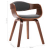 Blagovaonske stolice 2 kom od savijenog drva i tkanine sive