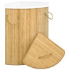 Kutna košara za rublje od bambusa 60 L