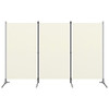 Sobna pregrada s 3 panela krem-bijela 260 x 180 cm