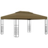 Sjenica 3 x 4 m smeđe-siva 180 g/m²