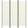 Sobna pregrada s 3 panela krem-bijela 150 x 180 cm
