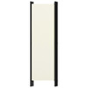 Sobna pregrada s 4 panela krem-bijela 200 x 180 cm