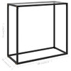Konzolni stol prozirni 80 x 35 x 75 cm od kaljenog stakla
