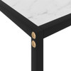 Konzolni stol bijeli 120 x 35 x 75 cm od kaljenog stakla