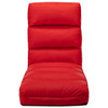 Sklopiva podna stolica od umjetne kože crvena