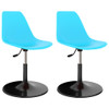 Okretne blagovaonske stolice 2 kom plave PP