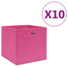 Kutije za pohranu od netkane tkanine 10 kom 28x28x28 cm roze