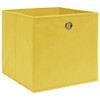 Kutije za pohranu od netkane tkanine 10 kom 28x28x28 cm žute