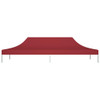 Krov za šator za zabave 6 x 3 m bordo 270 g/m²