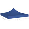 Krov za šator za zabave 2 x 2 m plavi 270 g/m²