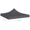 Krov za šator za zabave 2 x 2 m antracit 270 g/m²