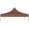 Krov za šator za zabave 2 x 2 m smeđi 270 g/m²