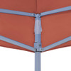 Krov za šator za zabave 2 x 2 m terakota 270 g/m²