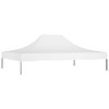 Krov za šator za zabave 4 x 3 m bijeli 270 g/m²