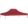 Krov za šator za zabave 4 x 3 m bordo 270 g/m²