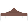 Krov za šator za zabave 4 x 3 m smeđi 270 g/m²
