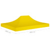 Krov za šator za zabave 4 x 3 m žuti 270 g/m²