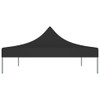 Krov za šator za zabave 4,5 x 3 m crni 270 g/m²