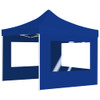 Sklopivi šator za zabave sa zidovima aluminijski 2 x 2 m plavi