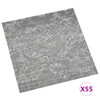 Samoljepljive podne obloge 55 kom PVC 5,11 m² siva boja betona