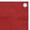 Balkonski zastor crveni 120 x 400 cm od tkanine Oxford