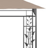 Sjenica s mrežom protiv komaraca 6x3x2,73 m smeđe-siva 180 g/m²