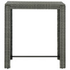 Vrtni barski stol sivi 100 x 60,5 x 110,5 cm od poliratana