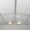 Vrtna kućica 257 x 489 x 181 cm metalna smeđa