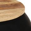 Stolić za kavu crni 68 x 68 x 30 cm od masivnog drva manga