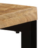 Konzolni stol 120 x 35 x 76 cm od masivnog drva manga i čelika