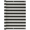 Balkonski zastor HDPE 120 x 400 cm antracit i bijeli