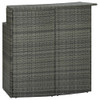 Vrtni barski stol sivi 120 x 55 x 110 cm od poliratana