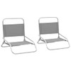 Sklopive stolice za plažu od tkanine 2 kom sive