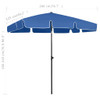Suncobran za plažu azurno plavi 200 x 125 cm