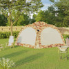 Šator za zabave s 4 bočna zida LED 3,6 x 3,6 x 2,3 m maskirni