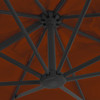 Konzolni suncobran s aluminijskom šipkom terakota 300 x 300 cm
