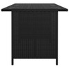 Vrtni blagovaonski stol crni 110 x 70 x 65 cm od poliratana