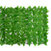 Balkonski zastor sa zelenim lišćem 400 x 100 cm