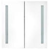 LED kupaonski ormarić s ogledalom sivi 62 x 14 x 60 cm