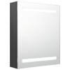 LED kupaonski ormarić s ogledalom sivi 50 x 14 x 60 cm