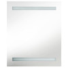 LED kupaonski ormarić s ogledalom sjajni sivi 50 x 14 x 60 cm
