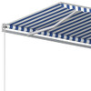 Samostojeća automatska tenda 600 x 300 cm plavo-bijela