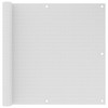 Balkonski zastor bijeli 90 x 300 cm HDPE