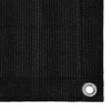 Balkonski zastor crni 120 x 500 cm HDPE