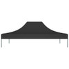 Krov za šator za zabave 4 x 3 m crni 270 g/m²